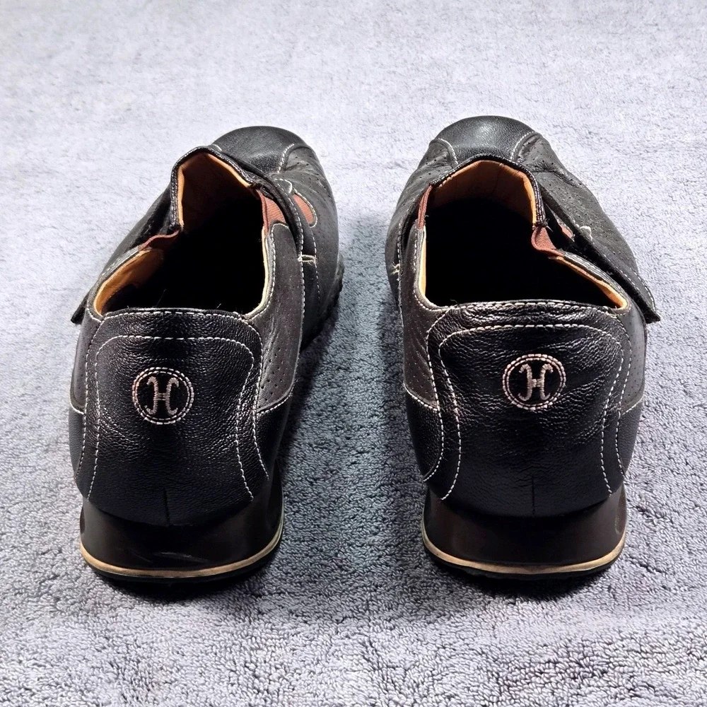 Cole Haan Air Giraldo Loafers Mens 9.5 M Black Leather Nike Air C06080 Strap